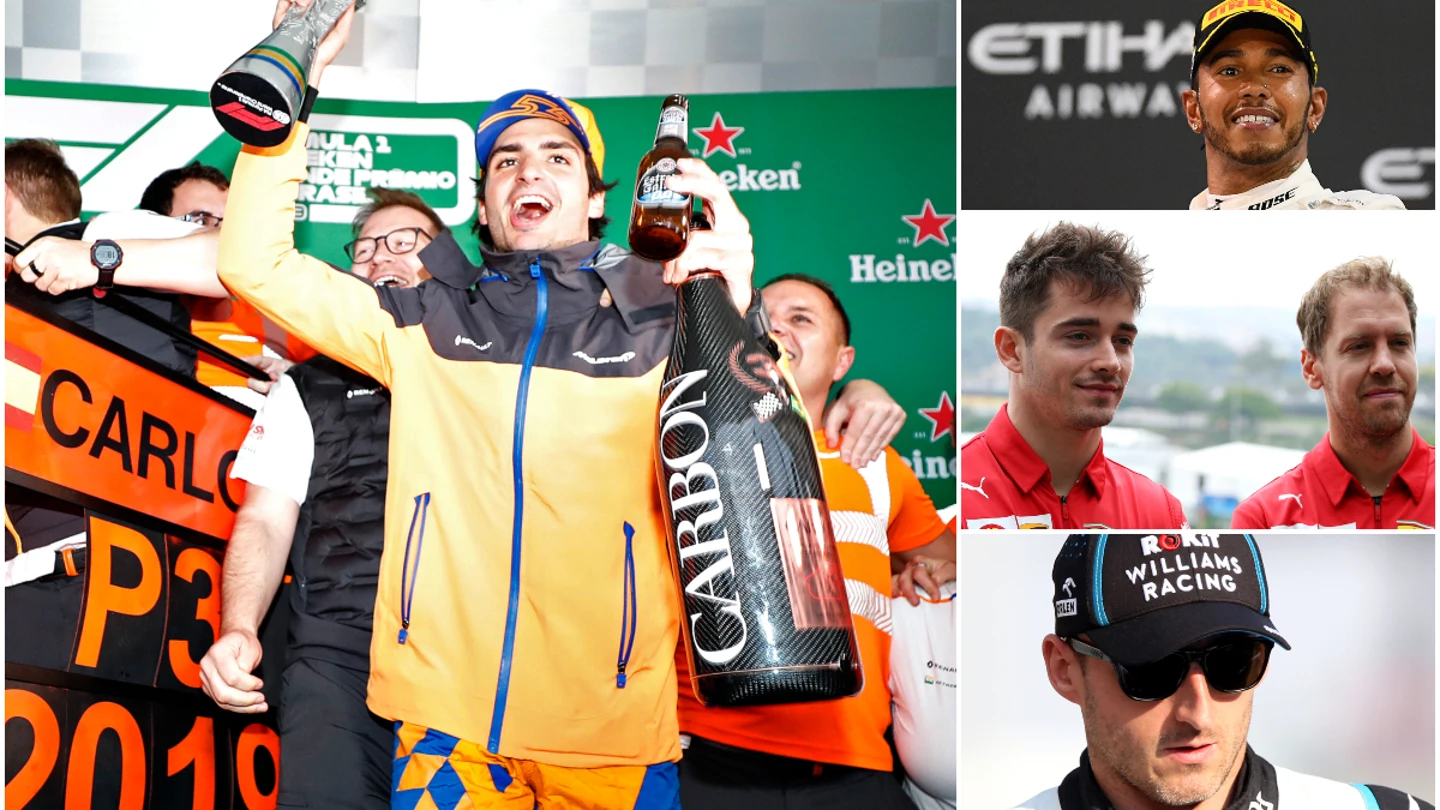 Carlos Sainz, Leclerc, Hamilton, Vettel y Kubica Carlos Sainz, Leclerc, Hamilton, Vettel y Kubica