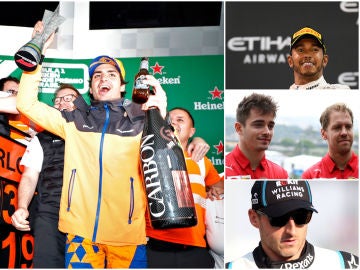 Carlos Sainz, Leclerc, Hamilton, Vettel y Kubica Carlos Sainz, Leclerc, Hamilton, Vettel y Kubica