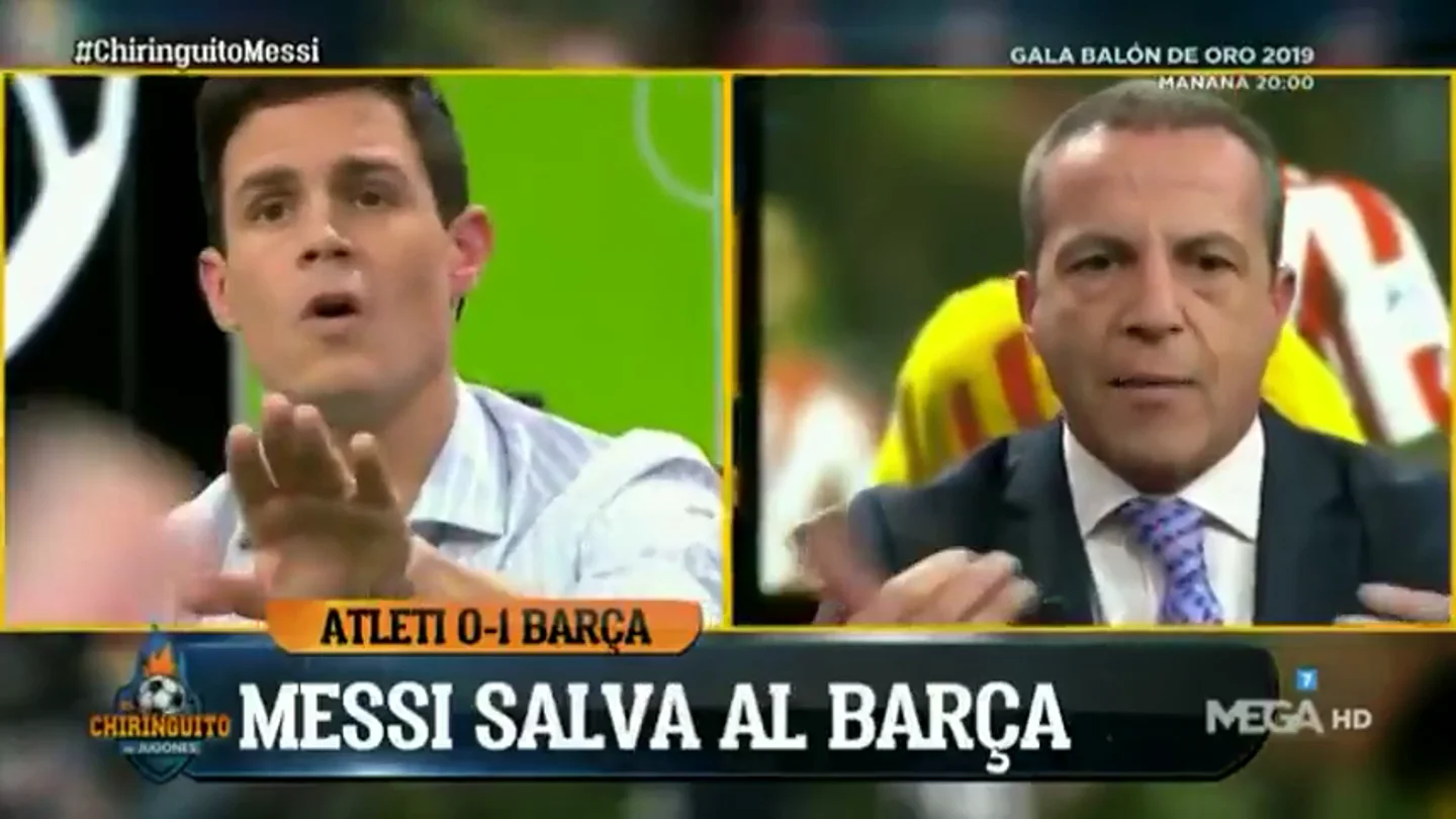 Duro cara a cara entre Cristóbal Soria y Edu Aguirre por Messi: "¡Anda ya con el rollo!" Duro cara a cara entre Cristóbal Soria y Edu Aguirre por Messi: "¡Anda ya con el rollo!"