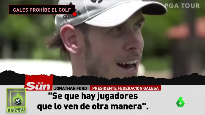 Gales le prohíbe el golf a Bale