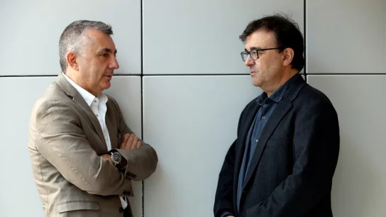 Los escritores Javier Cercas y Manuel Vilas Los escritores Javier Cercas y Manuel Vilas