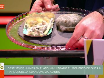El estado de la hamburguesa después de un mes en el plató de Zapeando El estado de la hamburguesa después de un mes en el plató de Zapeando