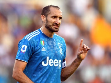 Chiellini, durante un partido Chiellini, durante un partido