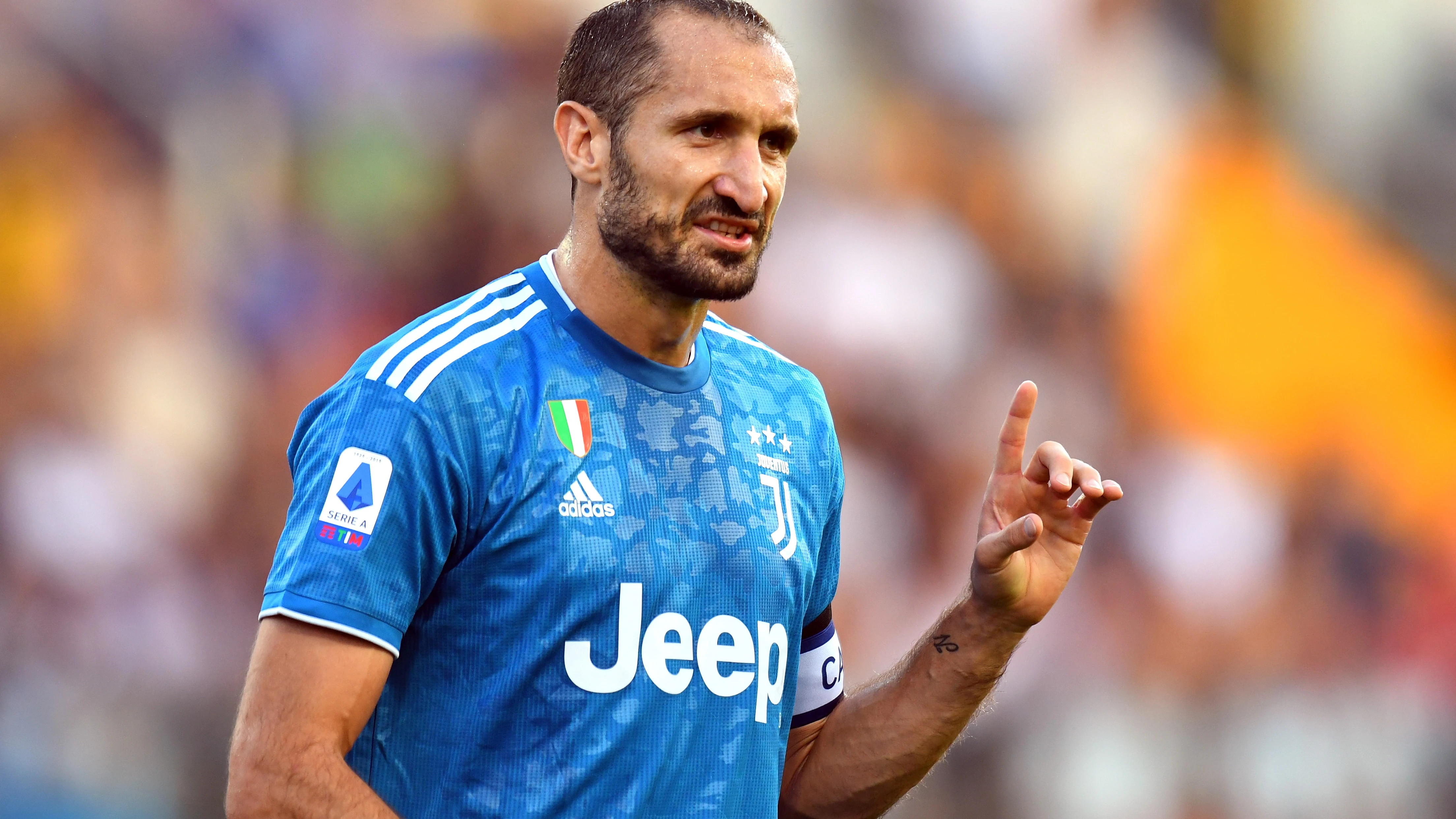 Chiellini, durante un partido