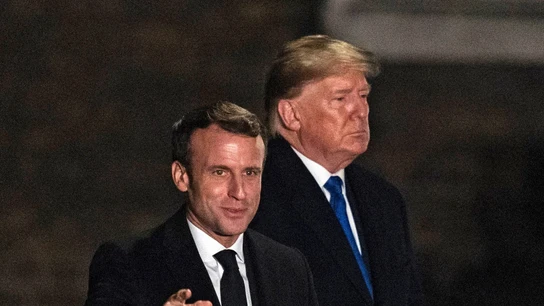 Imagen de archivo de Trump y Macron en la cumbre de la OTAN en Londres Trump y Macron en la cumbre de la OTAN en Londres