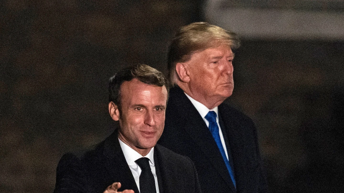 Imagen de archivo de Trump y Macron en la cumbre de la OTAN en Londres Trump y Macron en la cumbre de la OTAN en Londres