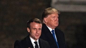 Trump y Macron en la cumbre de la OTAN en Londres