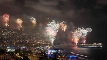 Fuegos artificiales en Fin de Año