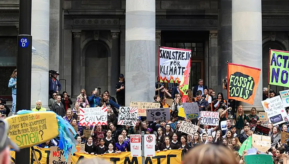 Protesta contra el cambio climático en Australia