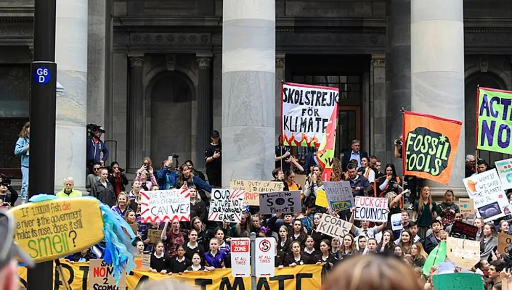 Protesta contra el cambio climático en Australia