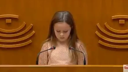 Elsa Ramos, durante el discurso