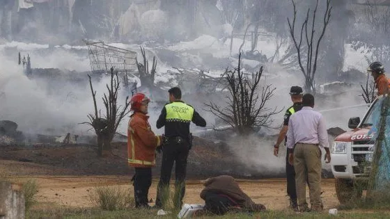 Imagen de archivo de una zona incendiada en Palos de la Frontera