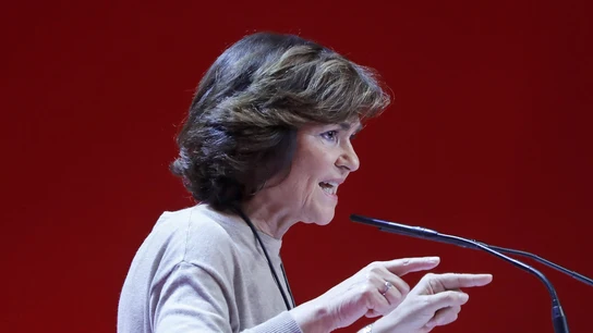 La vicepresidenta del Gobierno en funciones, Carmen Calvo  La vicepresidenta del Gobierno en funciones, Carmen Calvo