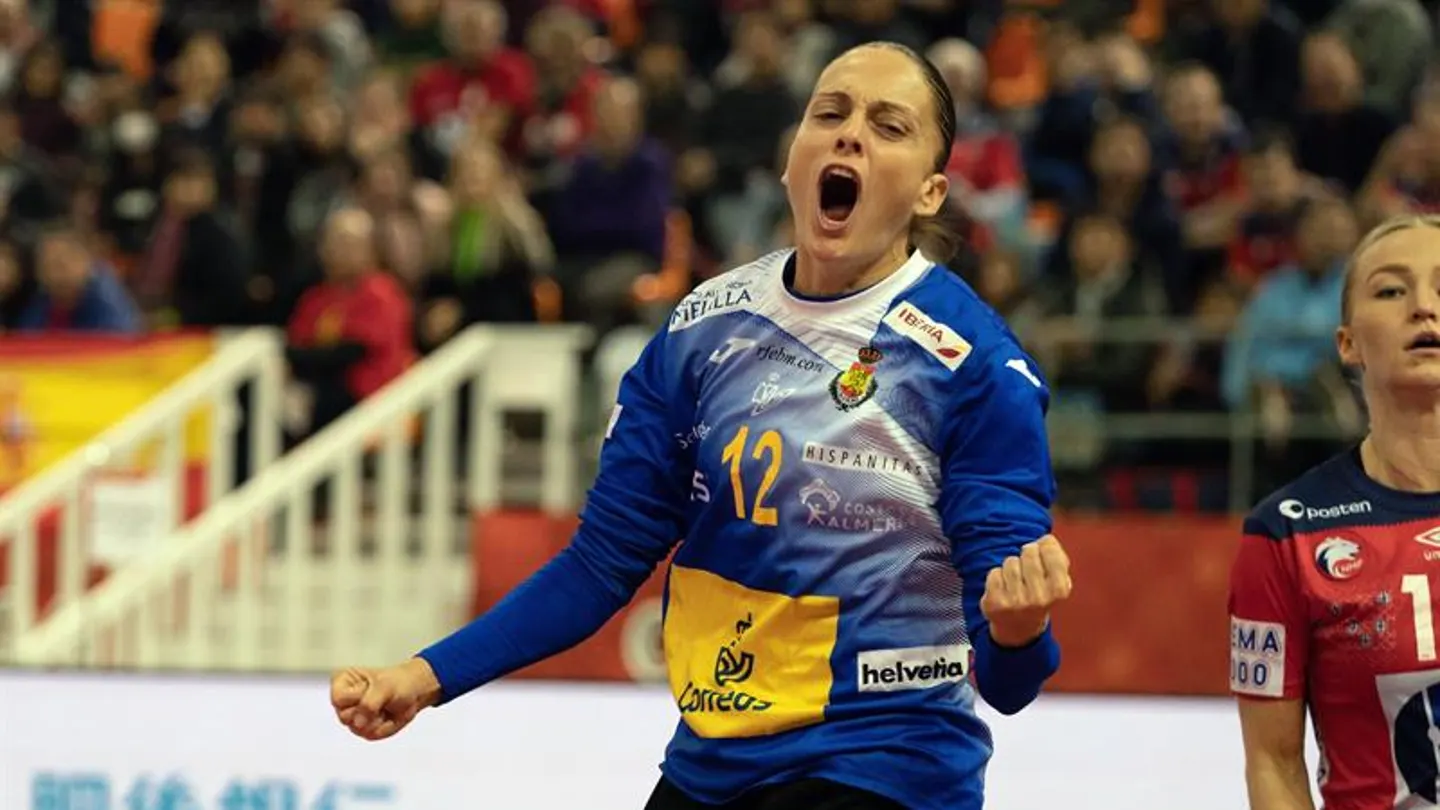Silvia Navarro, portera de la Selección española de balonmano Silvia Navarro, portera de la Selección española de balonmano