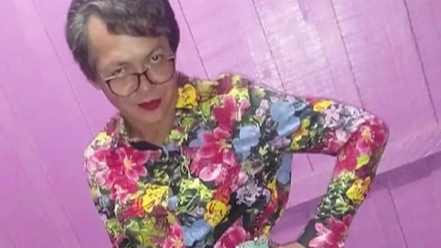 Un hombre disfrazado de su madre en Brasil Un hombre disfrazado de su madre en Brasil