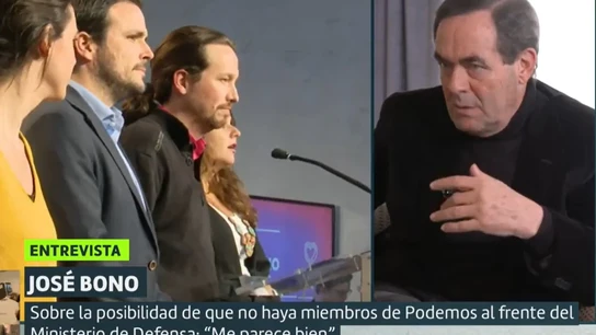 Pablo Iglesias y José Bono Pablo Iglesias y José Bono