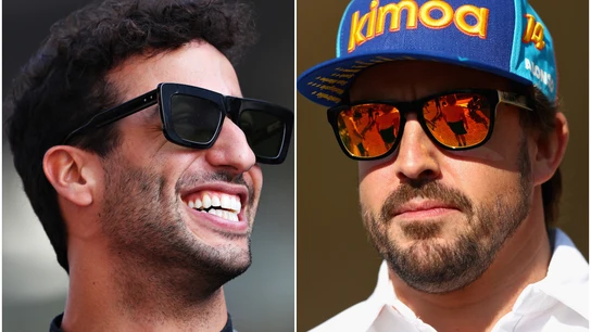 Daniel Ricciardo y Fernando Alonso Daniel Ricciardo y Fernando Alonso