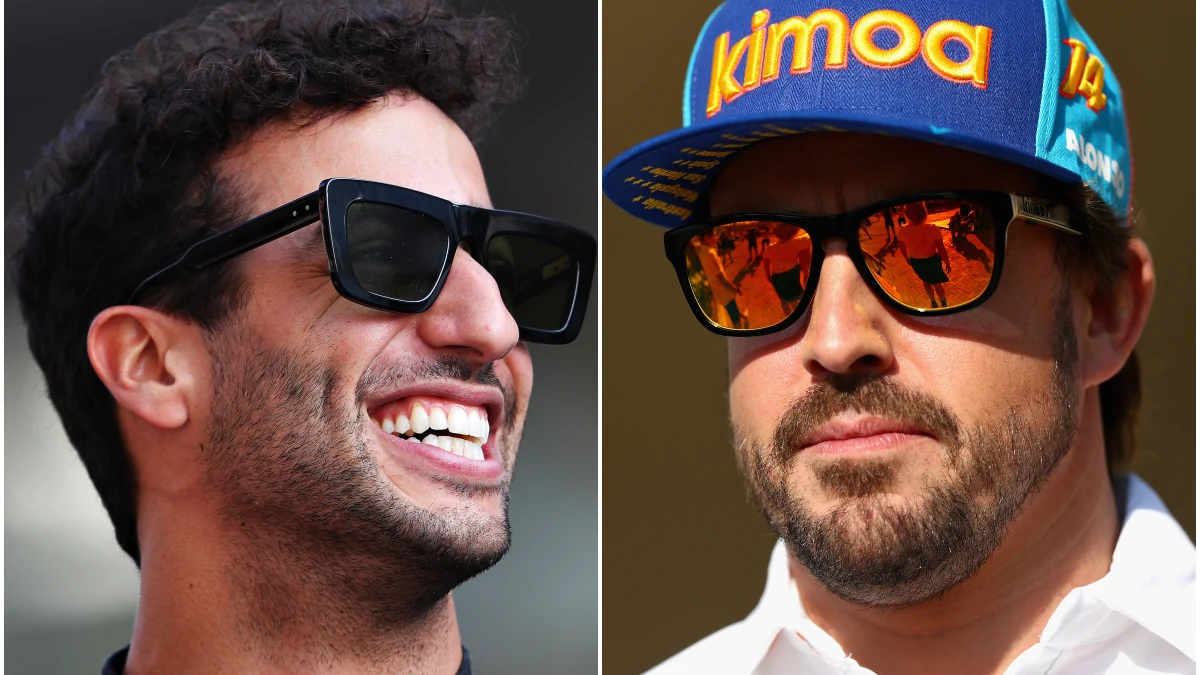 Daniel Ricciardo y Fernando Alonso