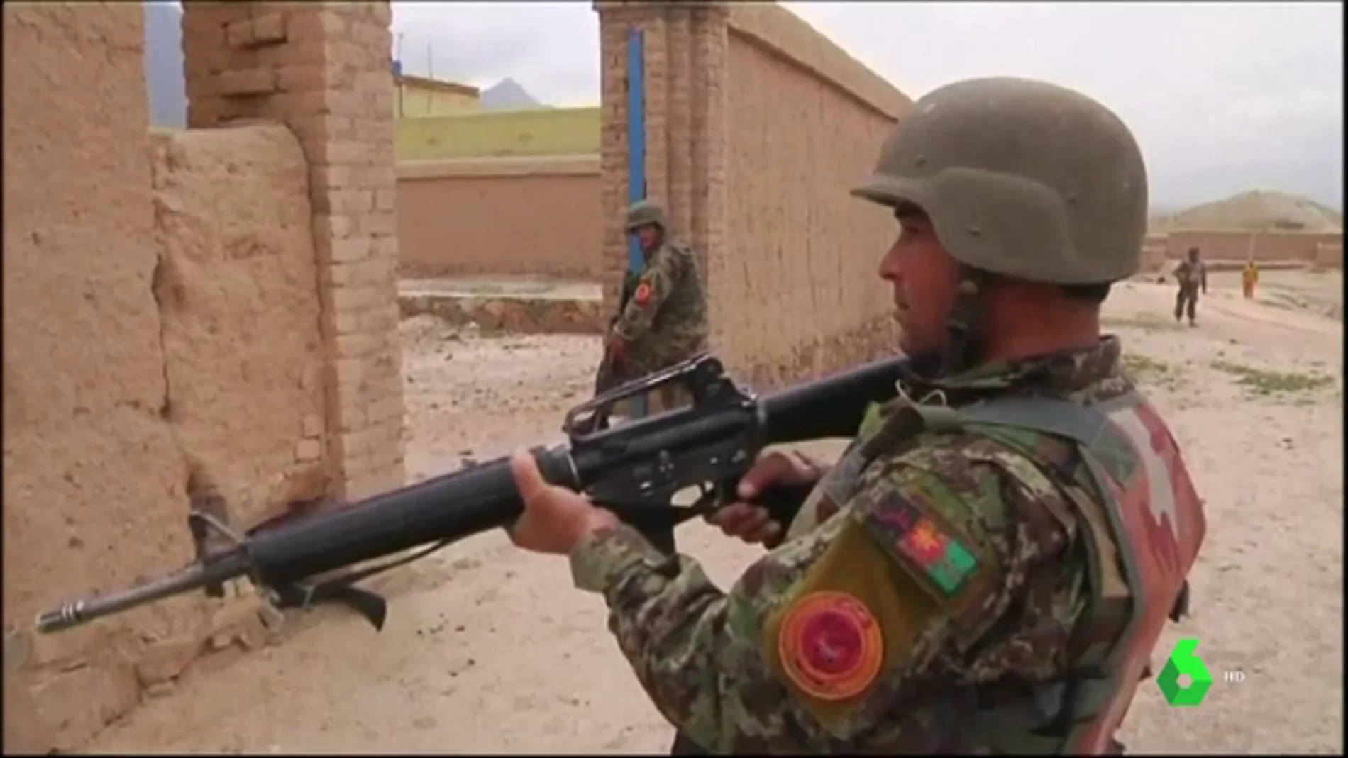 Imagen de un militar en la Guerra de Afganistán.