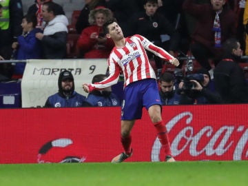 Álvaro Morata celebra un gol Álvaro Morata celebra un gol