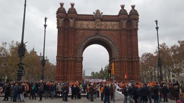 Concentración de pensionistas en Barcelona