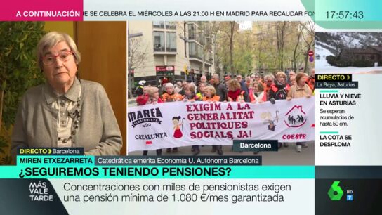La lucha de las pensiones, unida a la de los salarios: c&oacute;mo garantizar una pensi&oacute;n de 1080 euros con un salario m&iacute;nimo de 900