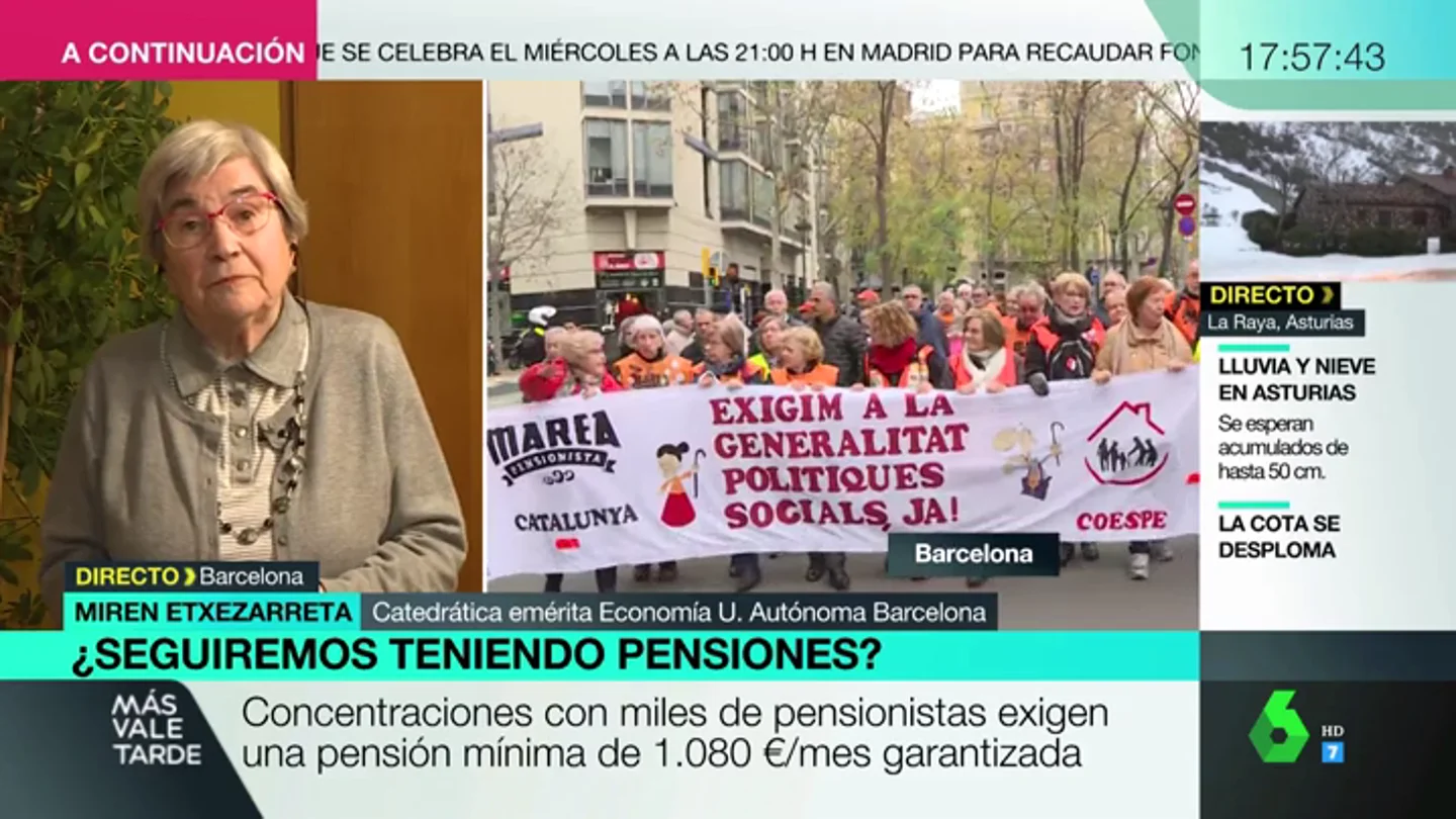 La lucha de las pensiones, unida a la de los salarios: cómo garantizar una pensión de 1080 euros con un salario mínimo de 900 La lucha de las pensiones, unida a la de los salarios: cómo garantizar una pensión de 1080 euros con un salario mínimo de 900