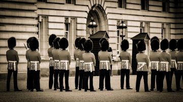 Cambio de guardia en el Palacio de Buckingham