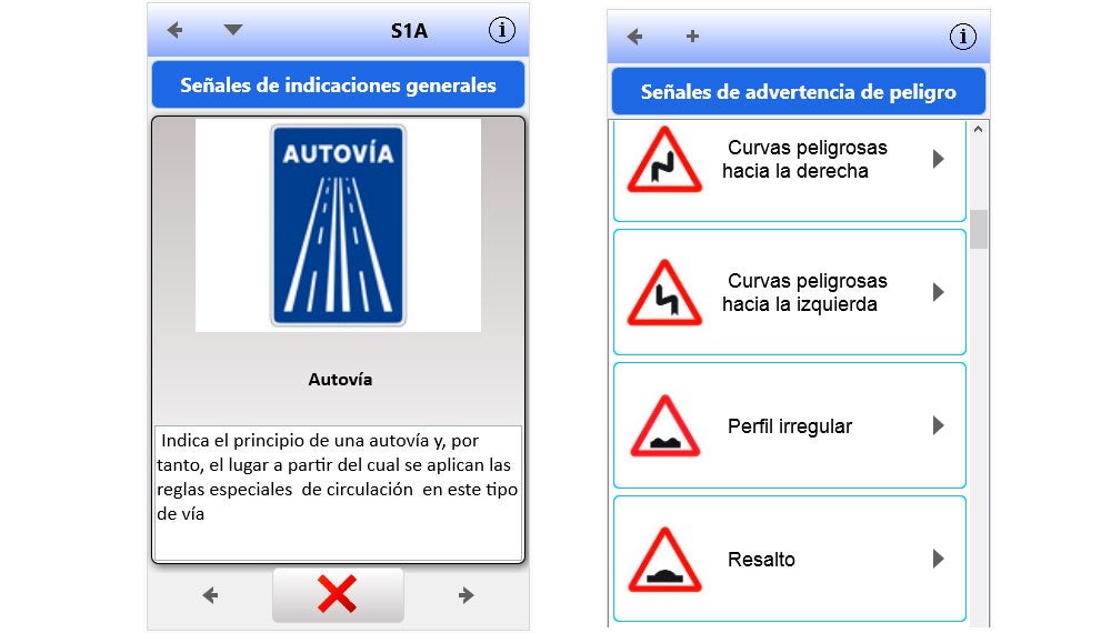 Señales y sus descripciones