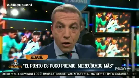 Así habría evitado Cristóbal Soria el empate del Real Madrid en Mestalla: "Si estoy yo en el campo..." Así habría evitado Cristóbal Soria el empate del Real Madrid en Mestalla: "Si estoy yo en el campo..."