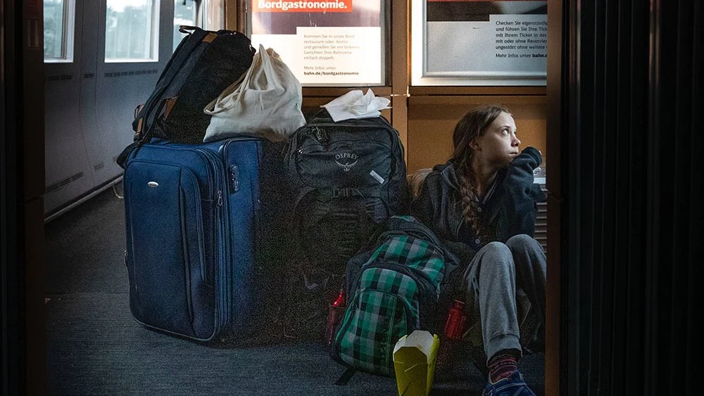 La foto de Greta Thunberg en un tren alemán que ha generado polémica