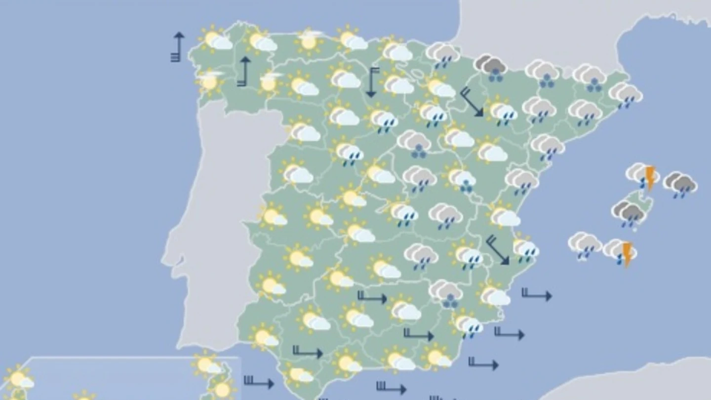 Mapa meteorológico de la AEMET para el 17 de diciembre Mapa meteorológico de la AEMET para el 17 de diciembre