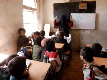 La guerra vacía las escuelas del Yemen La guerra vacía las escuelas del Yemen