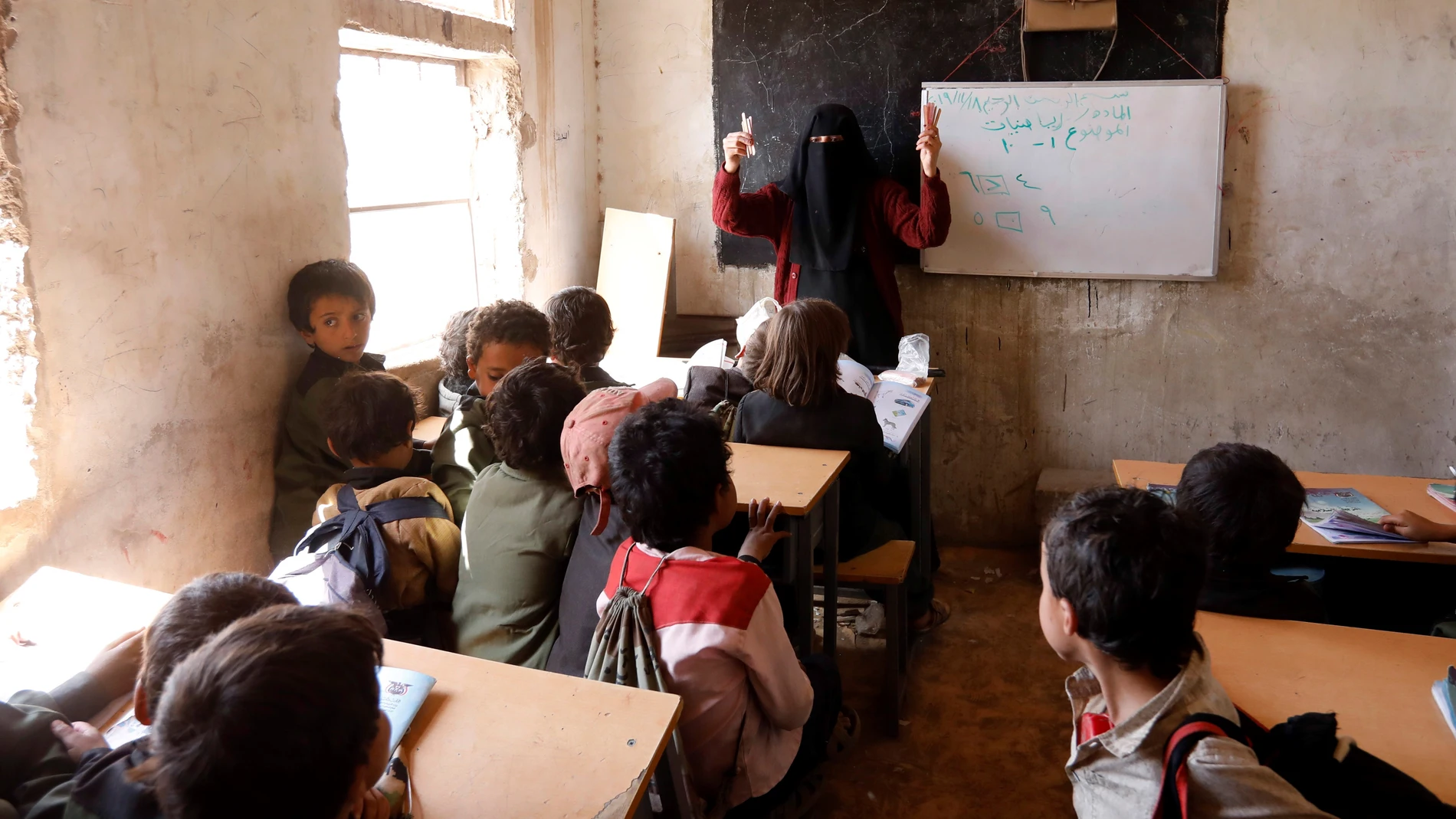 La guerra vacía las escuelas del Yemen