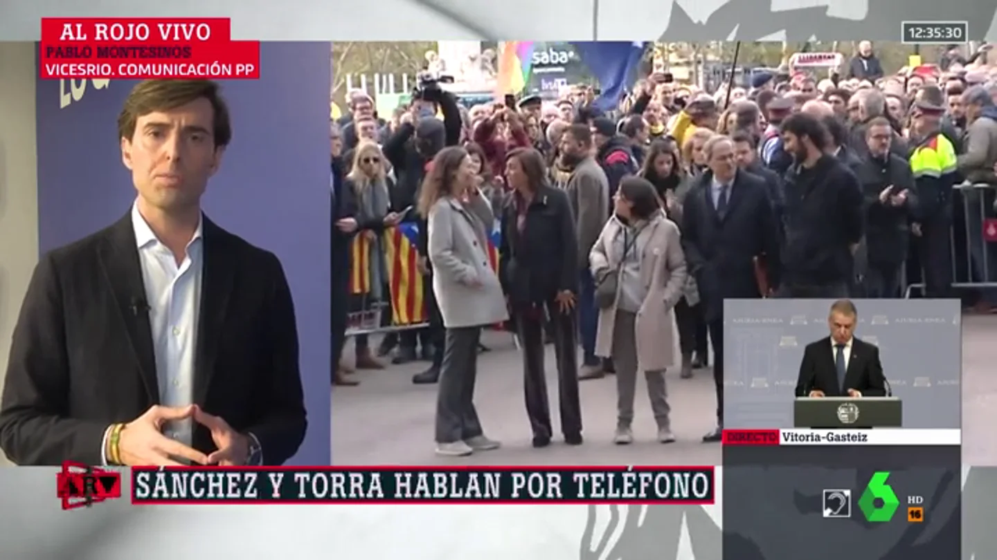 Montesinos (PP) tacha la llamada de Sánchez a Torra de "decepcionante": "Mostramos nuestra preocupación" Montesinos (PP) tacha la llamada de Sánchez a Torra de "decepcionante": "Mostramos nuestra preocupación"