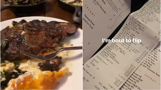 La factura que pagó un 'rookie' de la NFL en su cena de Navidad La factura que pagó un 'rookie' de la NFL en su cena de Navidad