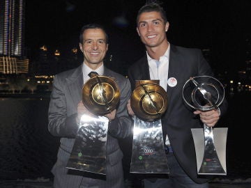 Jorge Mendes, junto a Cristiano Ronaldo Jorge Mendes, junto a Cristiano Ronaldo