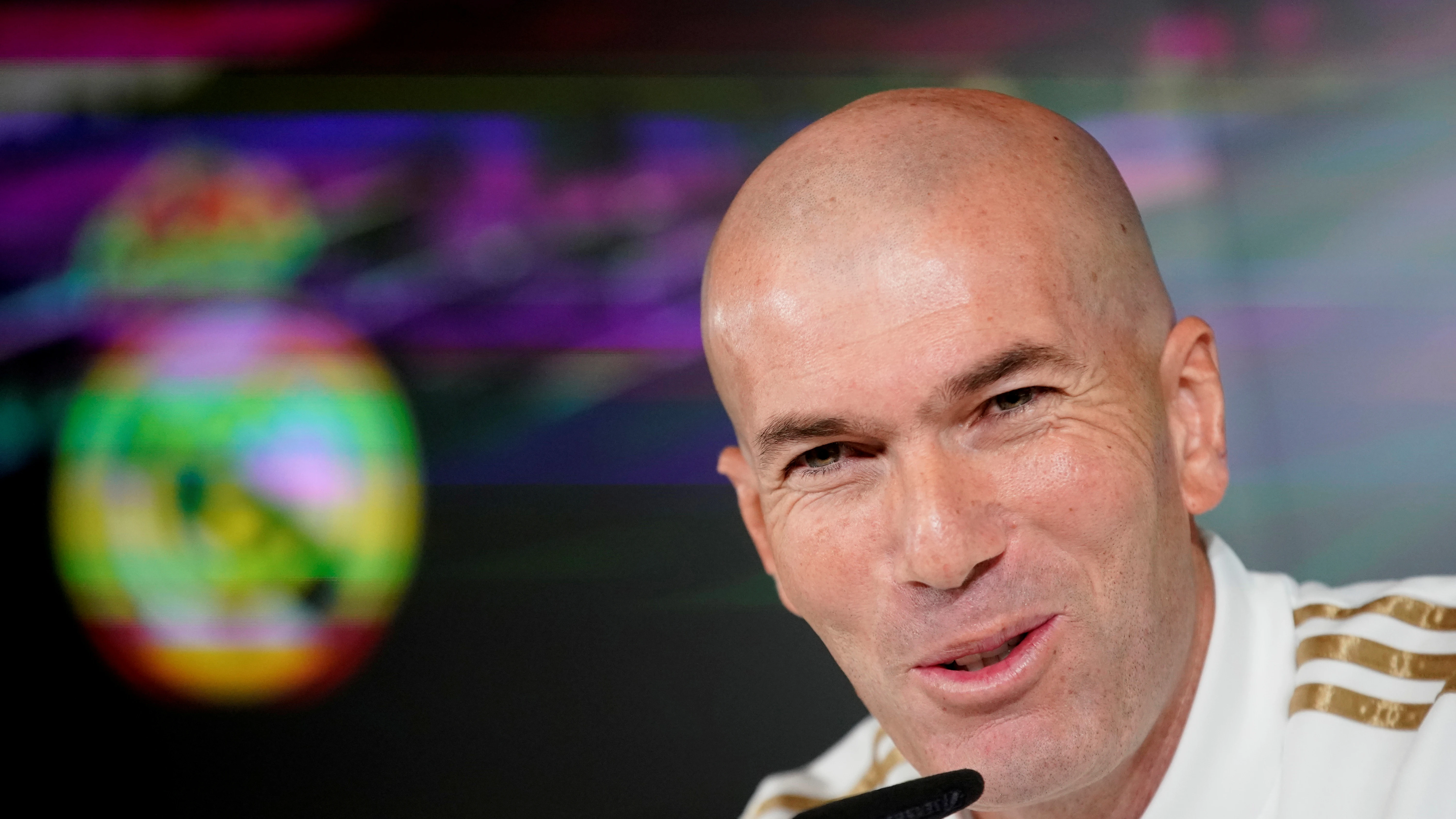 Zidane habla con los medios de comunicación