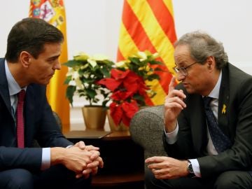 Pedro Sánchez y Quim Torra, en una pasada reunión Pedro Sánchez y Quim Torra, en una pasada reunión
