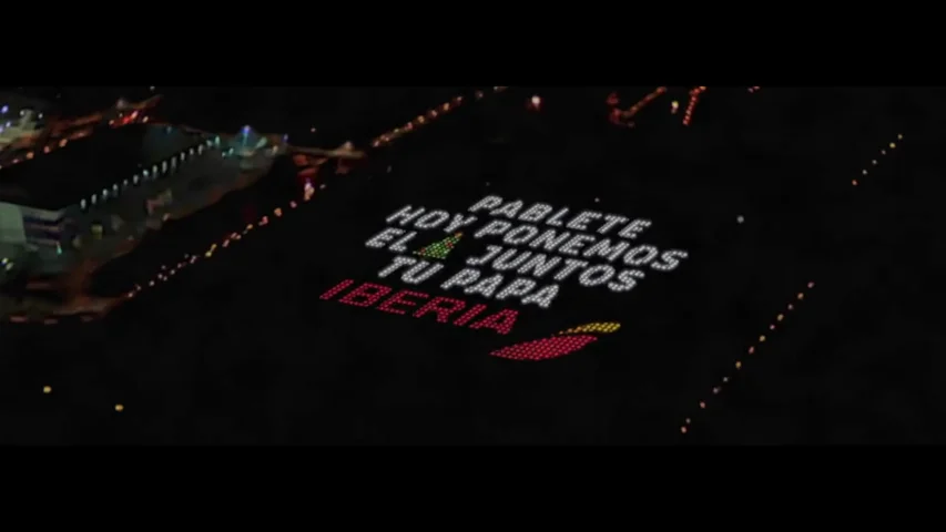 Iberia permite mandar un mensaje navideño a 1000 pies de altura Iberia permite mandar un mensaje navideño a 1000 pies de altura