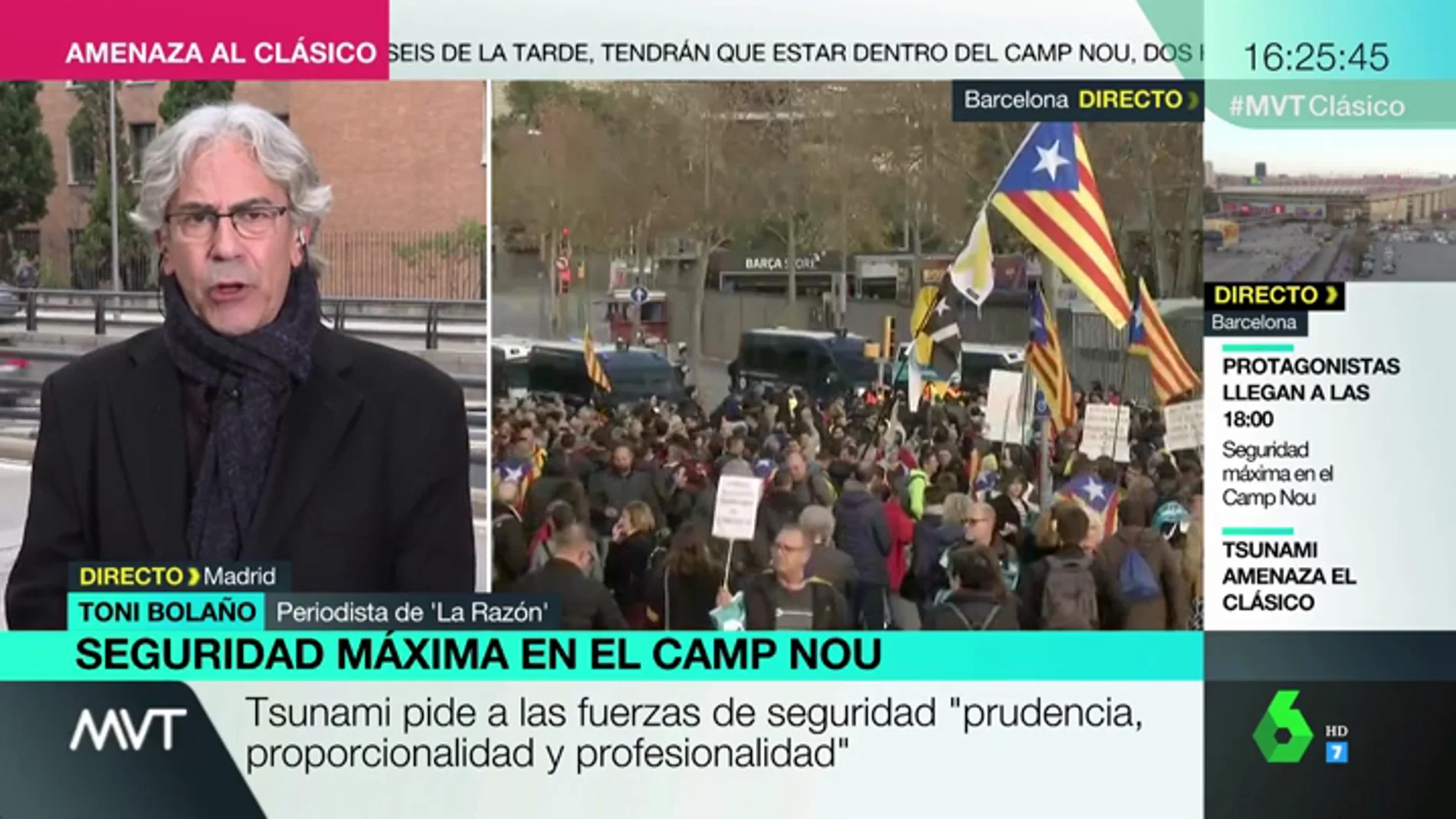 Toni Bolaño: "Tsunami Democràtic no está en la órbita de ERC, está en la de JxCat y de la CUP"