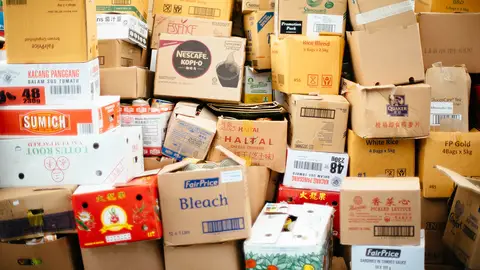 Cajas apiladas Cajas apiladas