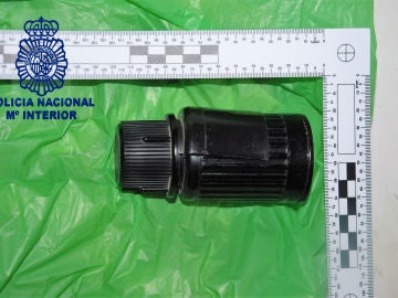 Granada de mano que fue encontrada en Alcázar de San Juan Granada de mano que fue encontrada en Alcázar de San Juan