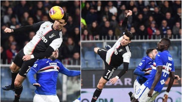 El portentoso salto de Cristiano Ronaldo contra la Sampdoria