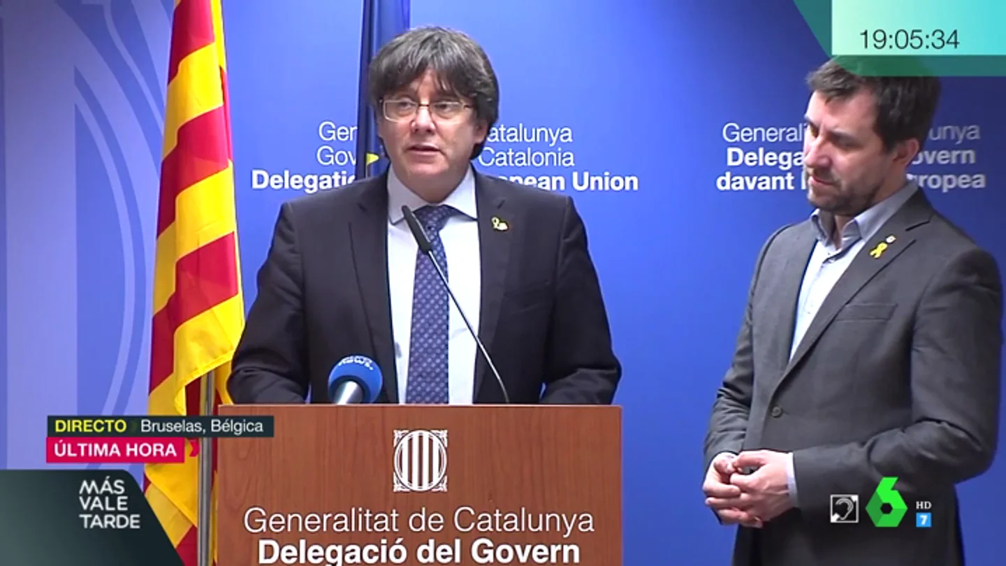 Puigdemont, tras el fallo del TJUE: "Hace nueve horas que Junqueras debería estar en libertad" Puigdemont, tras el fallo del TJUE: "Hace nueve horas que Junqueras debería estar en libertad"