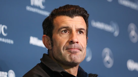 Luis Figo en un acto en Mónaco Luis Figo en un acto en Mónaco