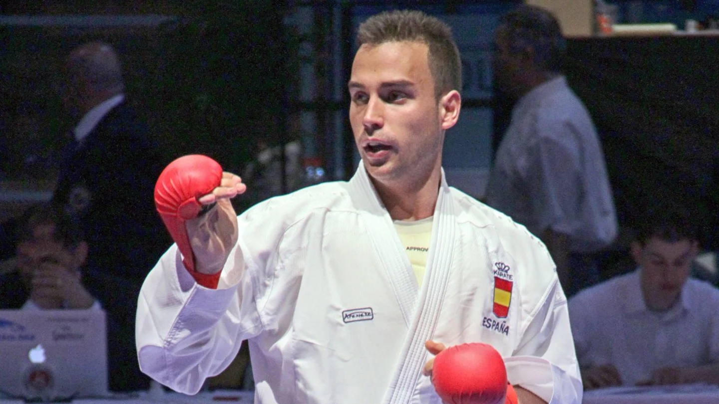 Ricardo Barbero en una competición de Kárate Ricardo Barbero en una competición de Kárate