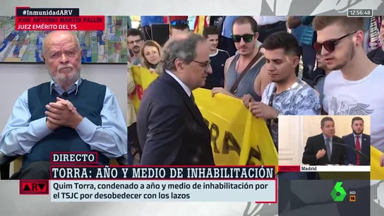 Marín Pallín, juez emérito del Supremo: "La inhabilitación de Quim Torra está fuera de la legalidad" Marín Pallín, juez emérito del Supremo: "La inhabilitación de Quim Torra está fuera de la legalidad"