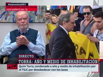 Marín Pallín, juez emérito del Supremo: "La inhabilitación de Quim Torra está fuera de la legalidad" Marín Pallín, juez emérito del Supremo: "La inhabilitación de Quim Torra está fuera de la legalidad"