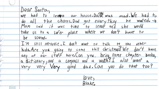 La carta que el pequeño Blake envió a Papá Noel La carta que el pequeño Blake envió a Papá Noel